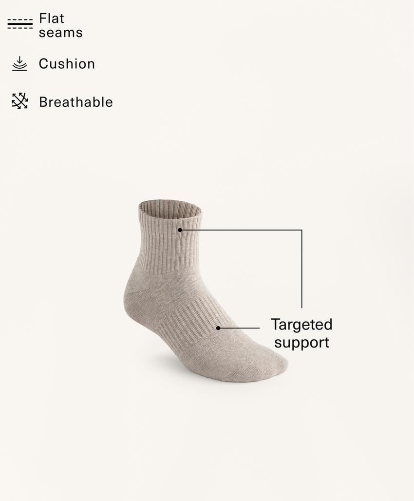 3 пары коротких носков из ткани с хлопком