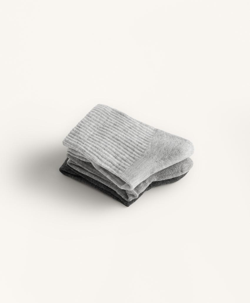 3 пары коротких спортивных носков из смесового хлопка