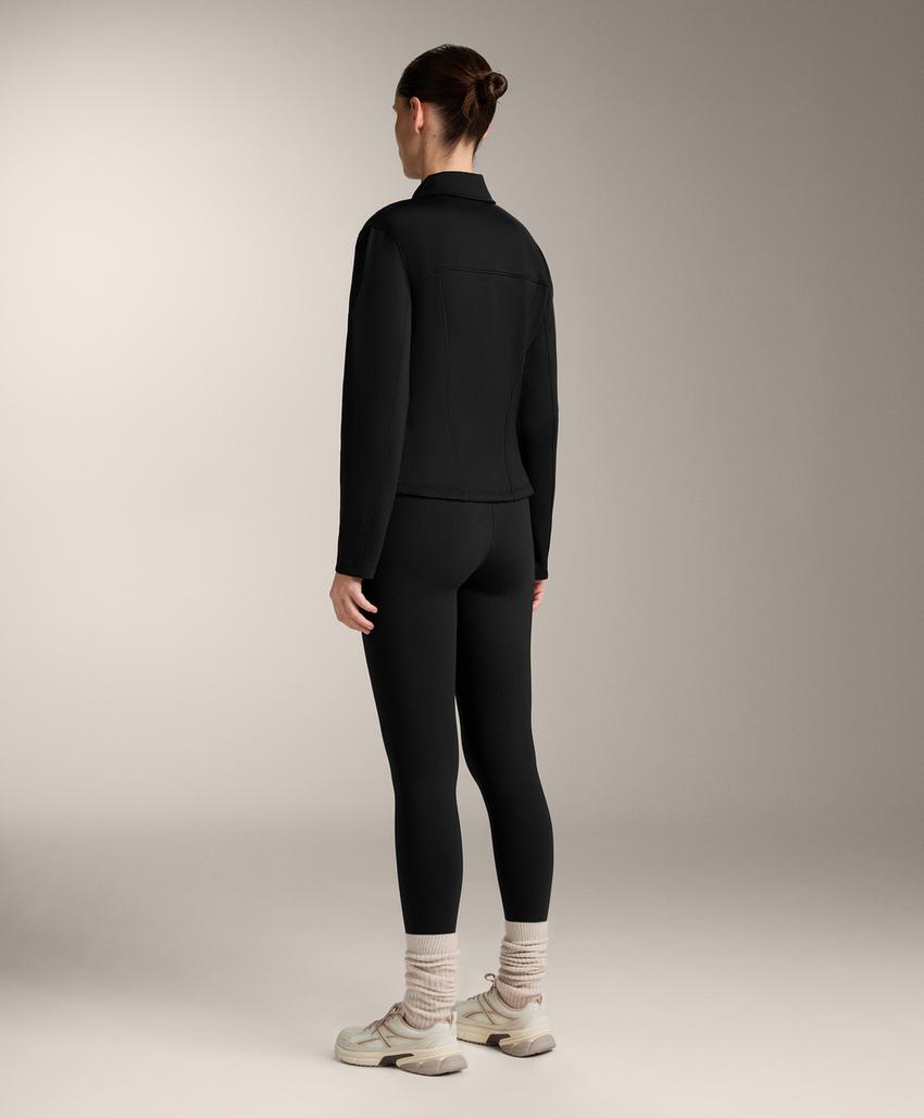 Куртка с эффектом неопрена в рубчик