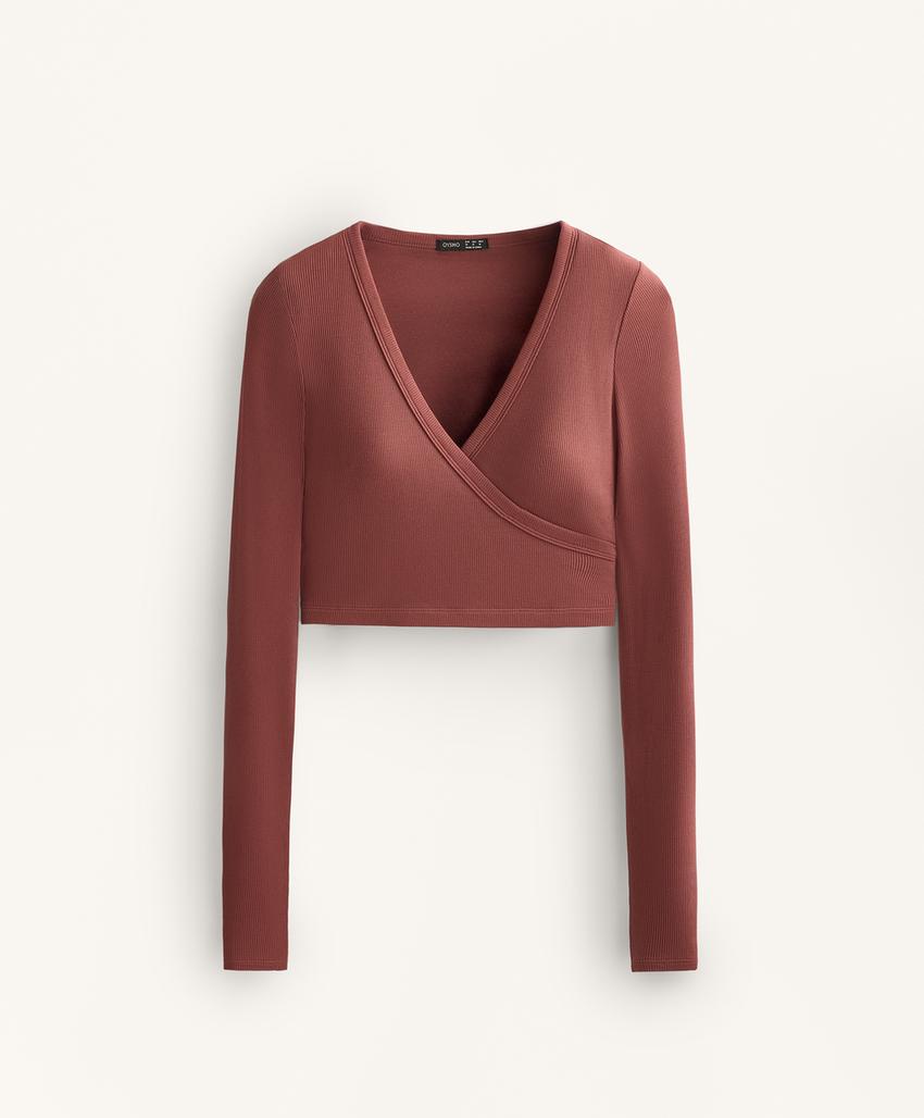 Tank top Comfortlux с перекрестными деталями и длинными рукавами