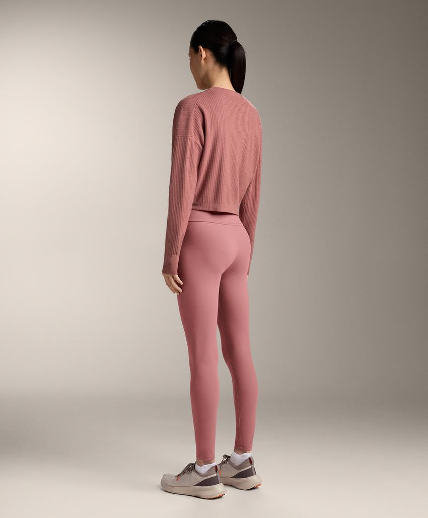 Вязаный кардиган в рубчик