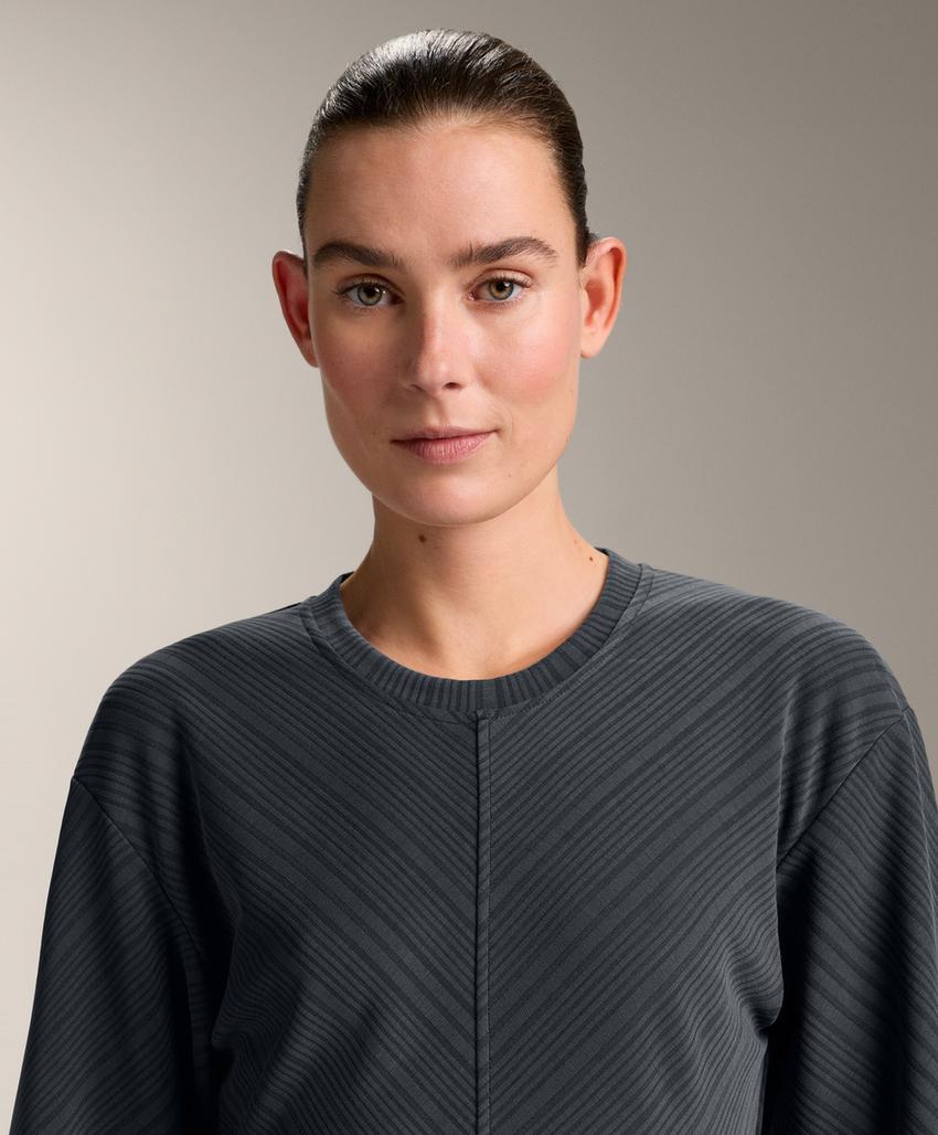 Толстовка с асимметричной полосой из модала