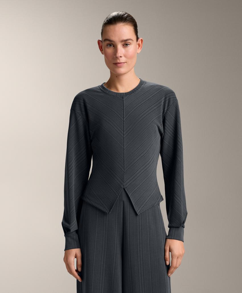 Толстовка с асимметричной полосой из модала