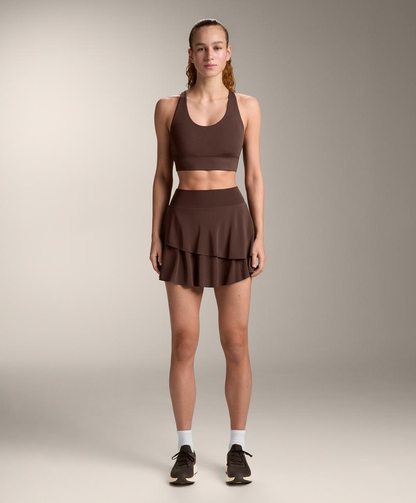 Короткая юбка с оборками