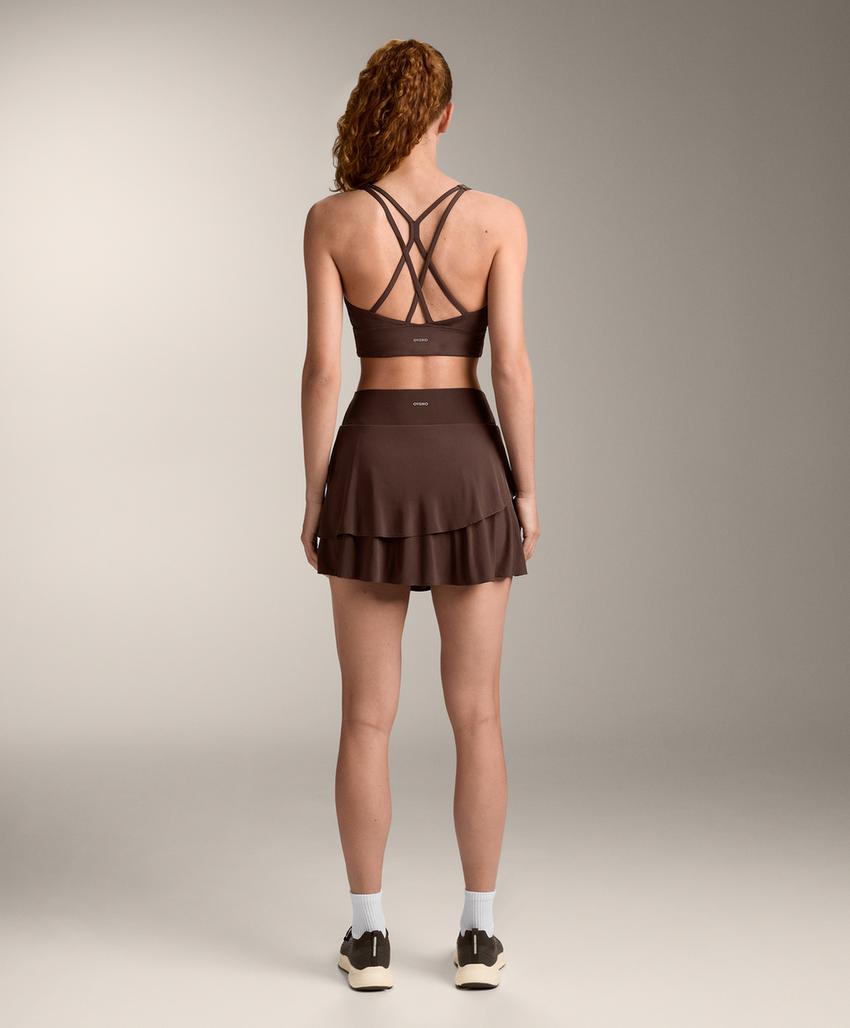 Короткая юбка с оборками