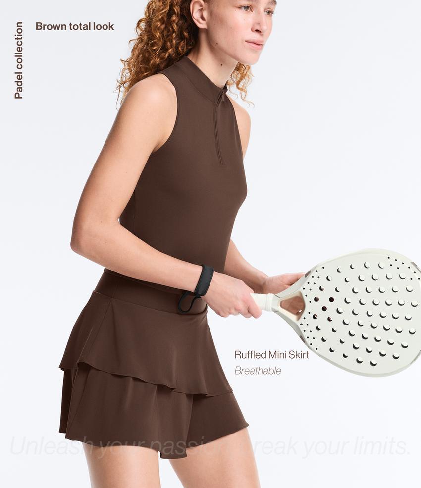 Короткая юбка с оборками