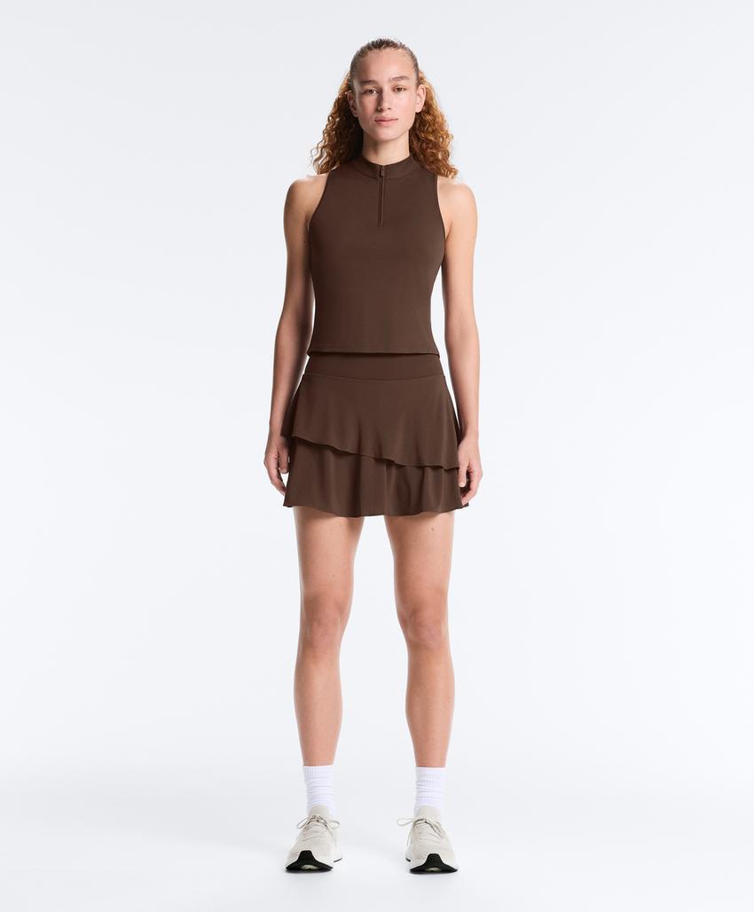 Короткая юбка с оборками