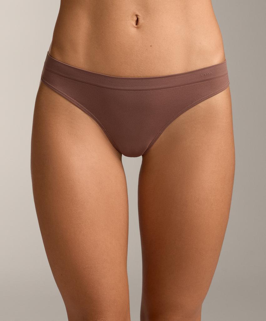 5 бесшовных трусов танга Seamless из мягкой ткани