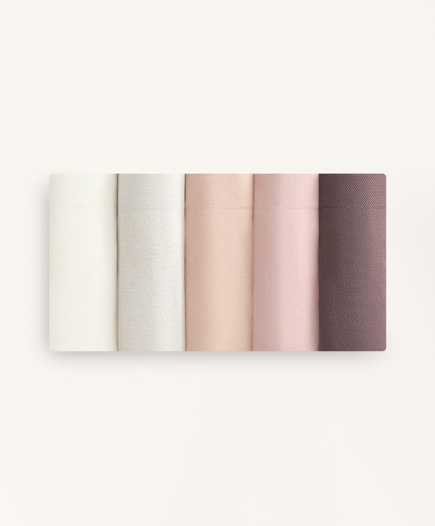 5 бесшовных классических трусов Seamless из мягкой ткани