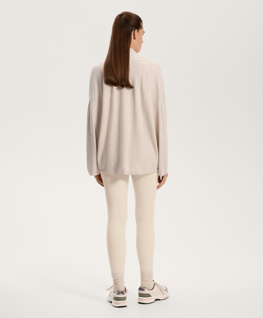 Вязаный кардиган с воротником с лацканами