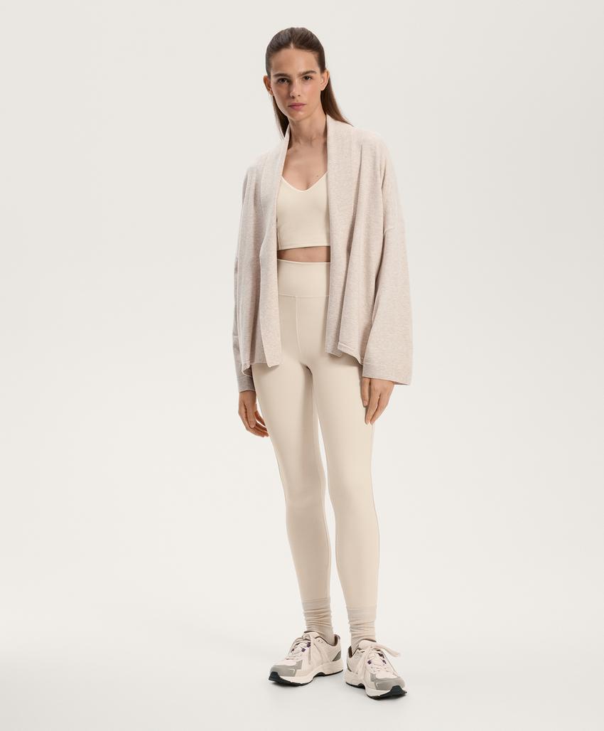 Вязаный кардиган с воротником с лацканами