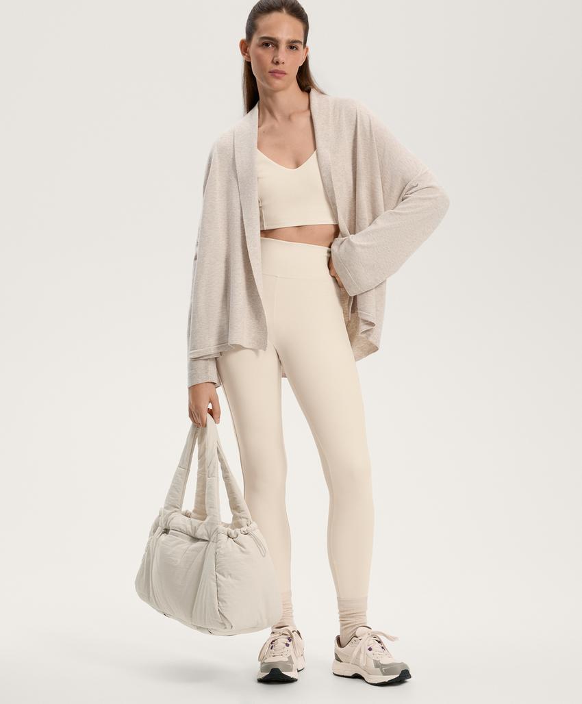 Вязаный кардиган с воротником с лацканами