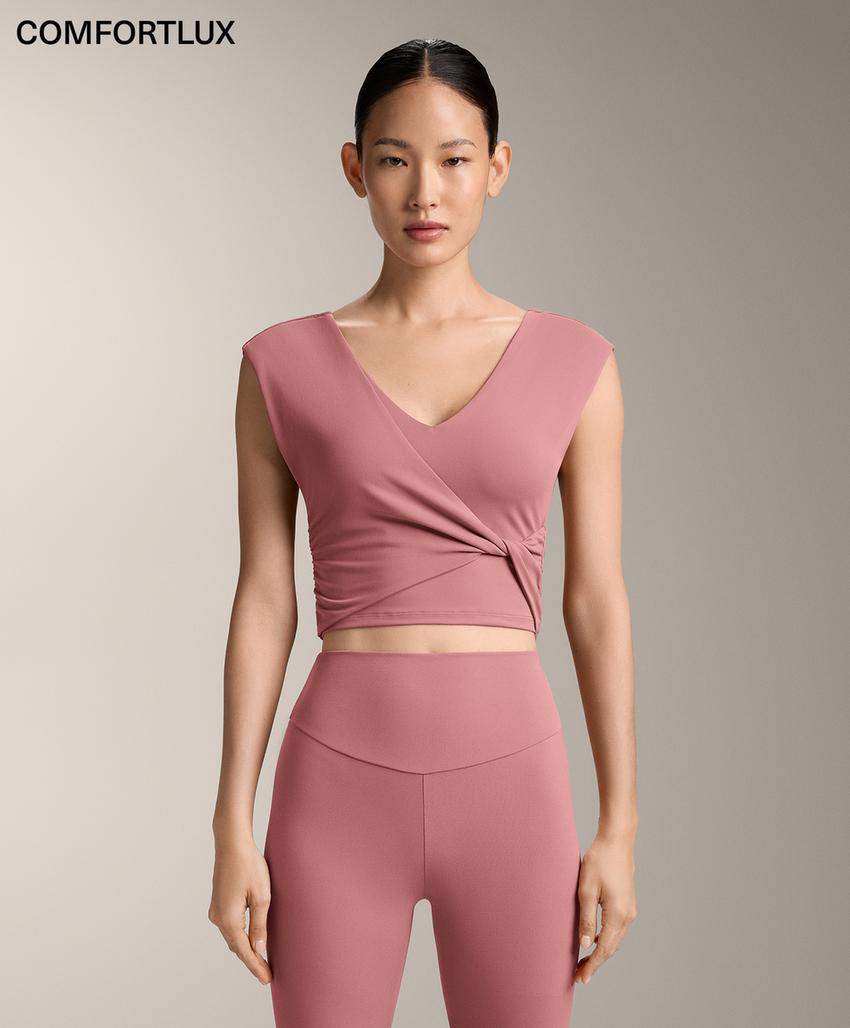 Топ-майка Comfortlux с перекрестными деталями