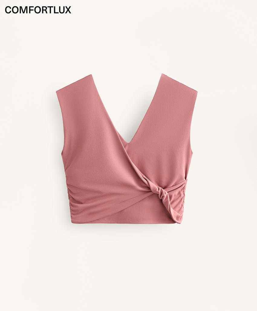 Топ-майка Comfortlux с перекрестными деталями