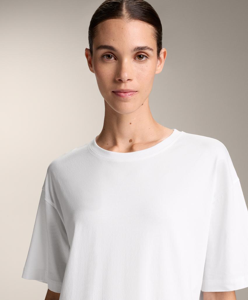 Футболка из хлопкового микса с короткими рукавами