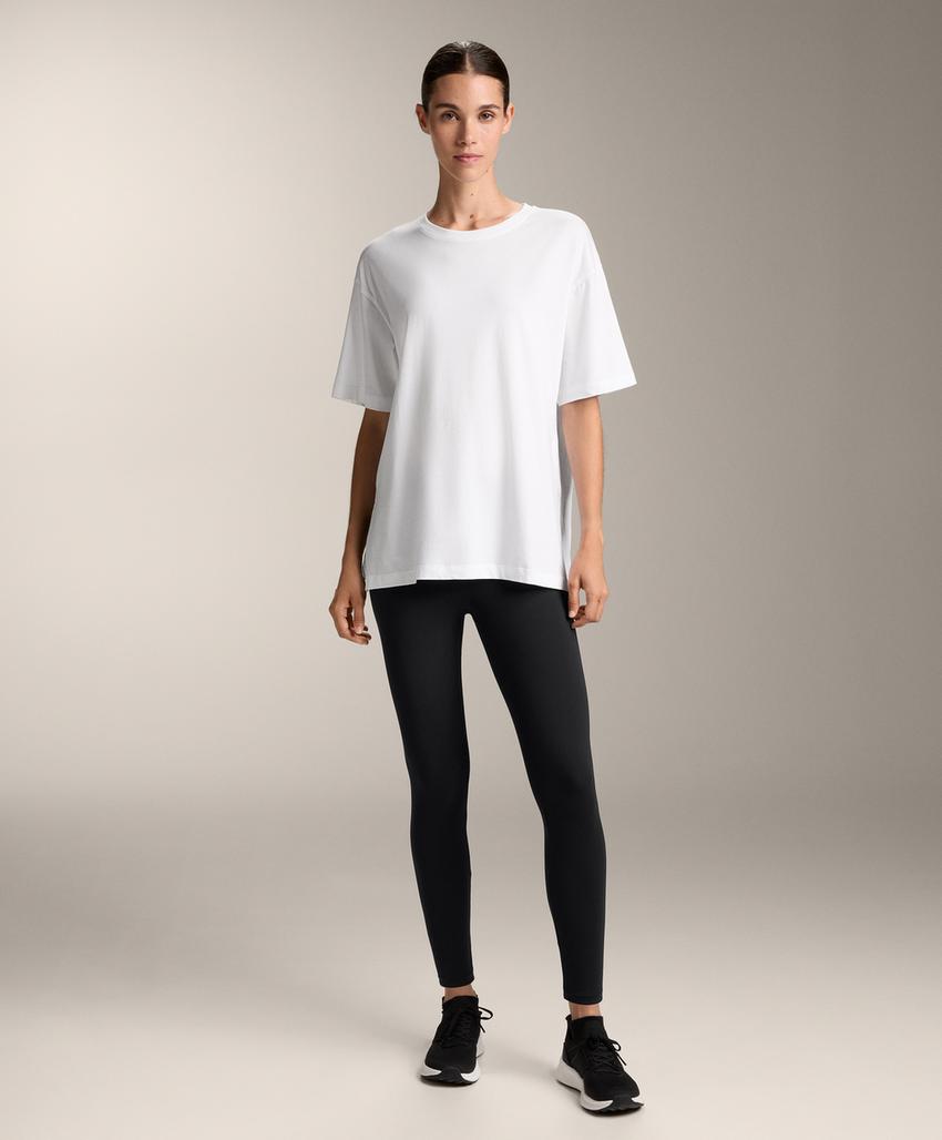 Футболка из хлопкового микса с короткими рукавами