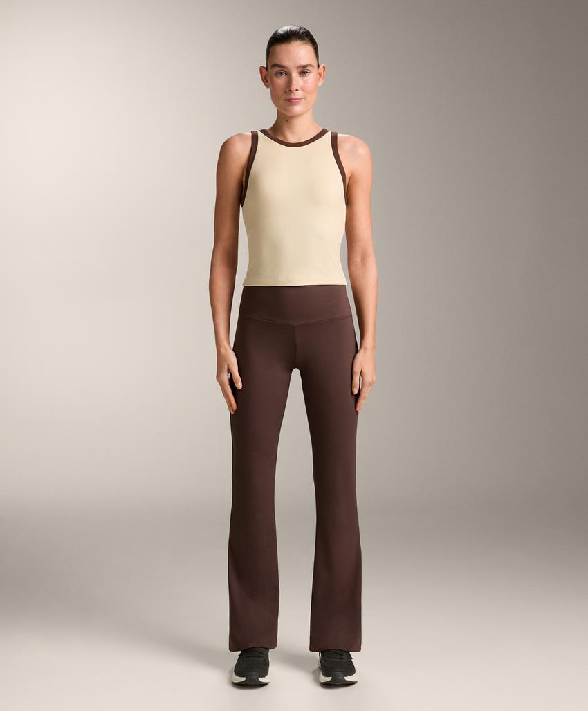 Топ-майка из рибованного модального смесового материала