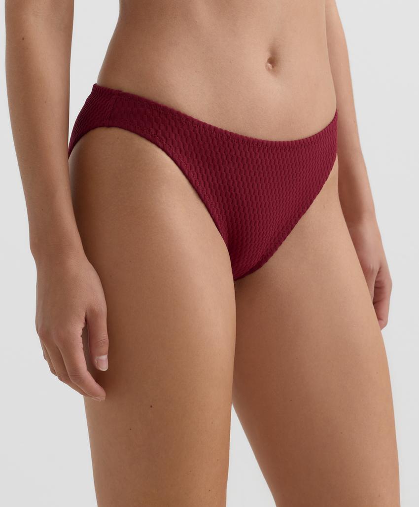 Классические трусики купальника с мини-клетчатым жаккардом