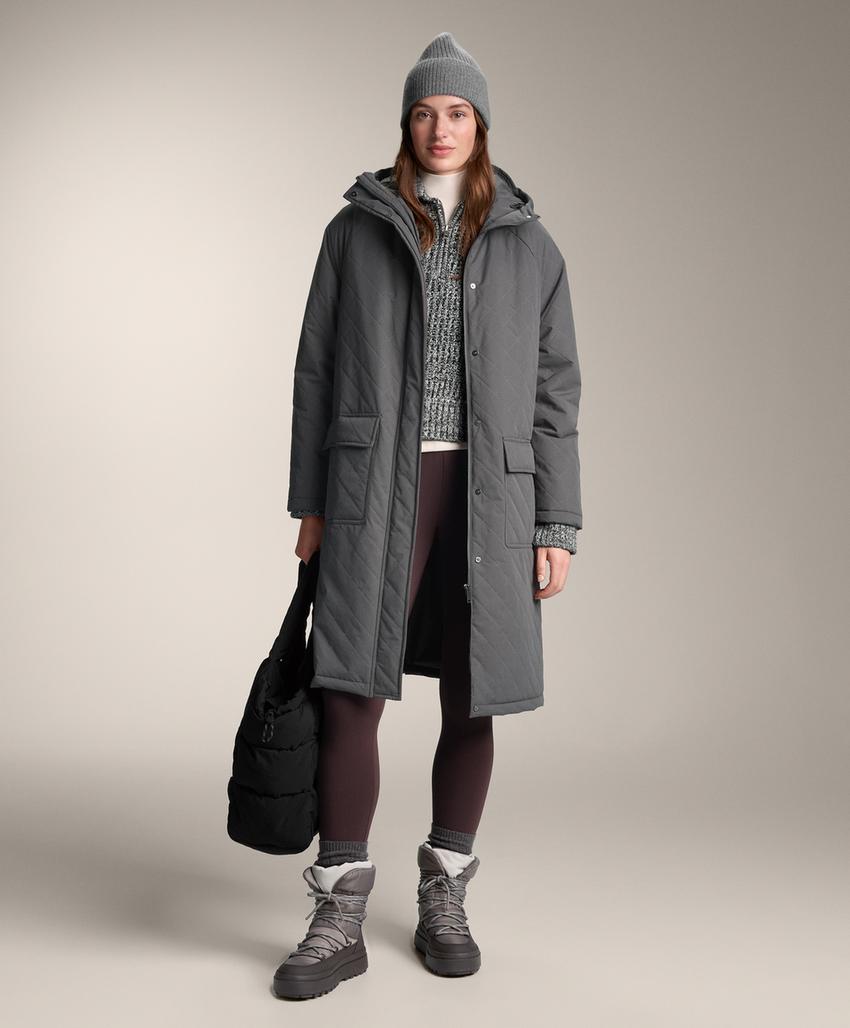 Длинный утепленный плащ fellex® aerogel 3k с водонепроницаемой отделкой