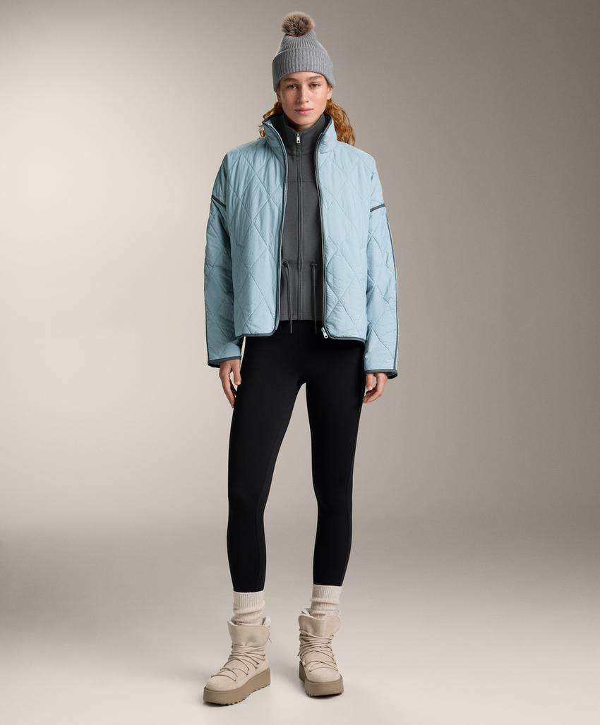 Модная куртка из мягкого модала с регулируемой талией и высоким воротником