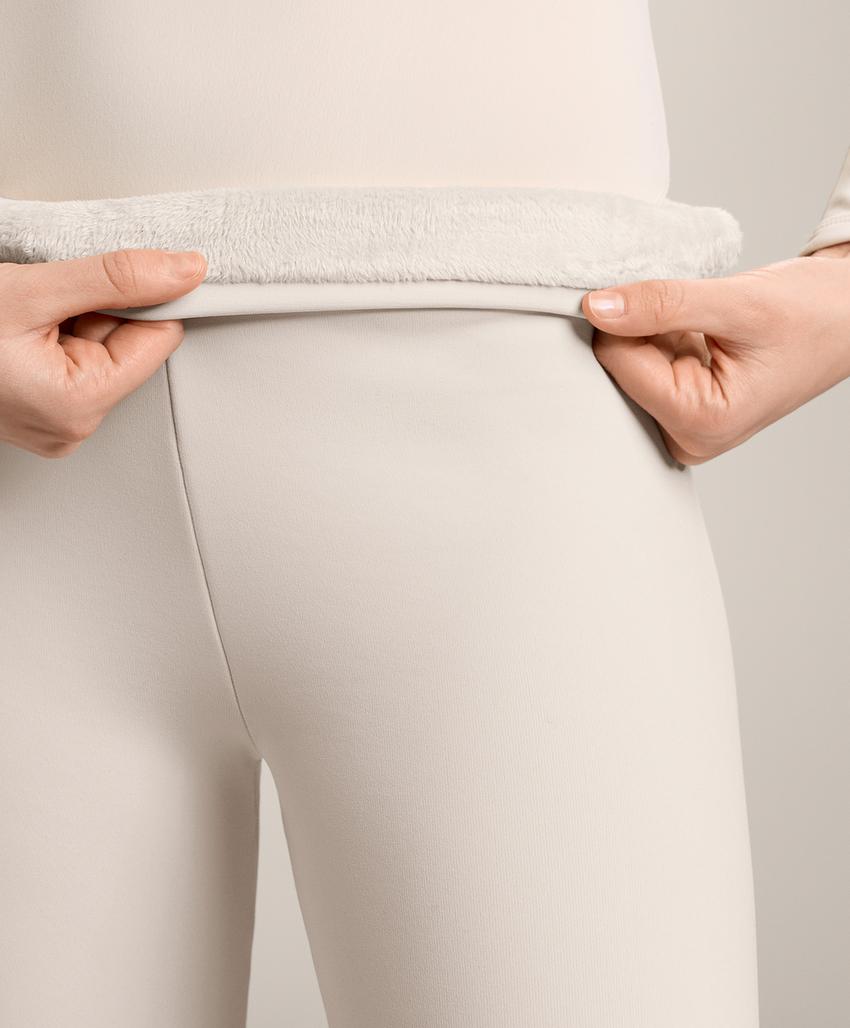 Теплые безшовные леггинсы с высокой посадкой 70 см до щиколотки