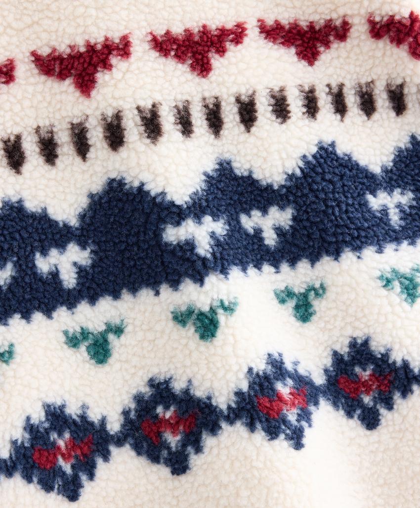 Толстовка-флис с геометрическим узором из мехотипа