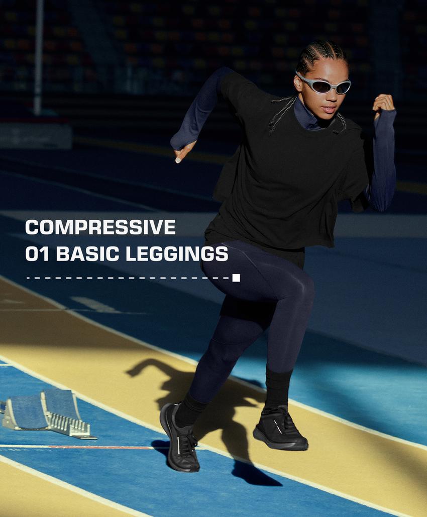 Компрессионные леггинсы базовой длины до щиколотки