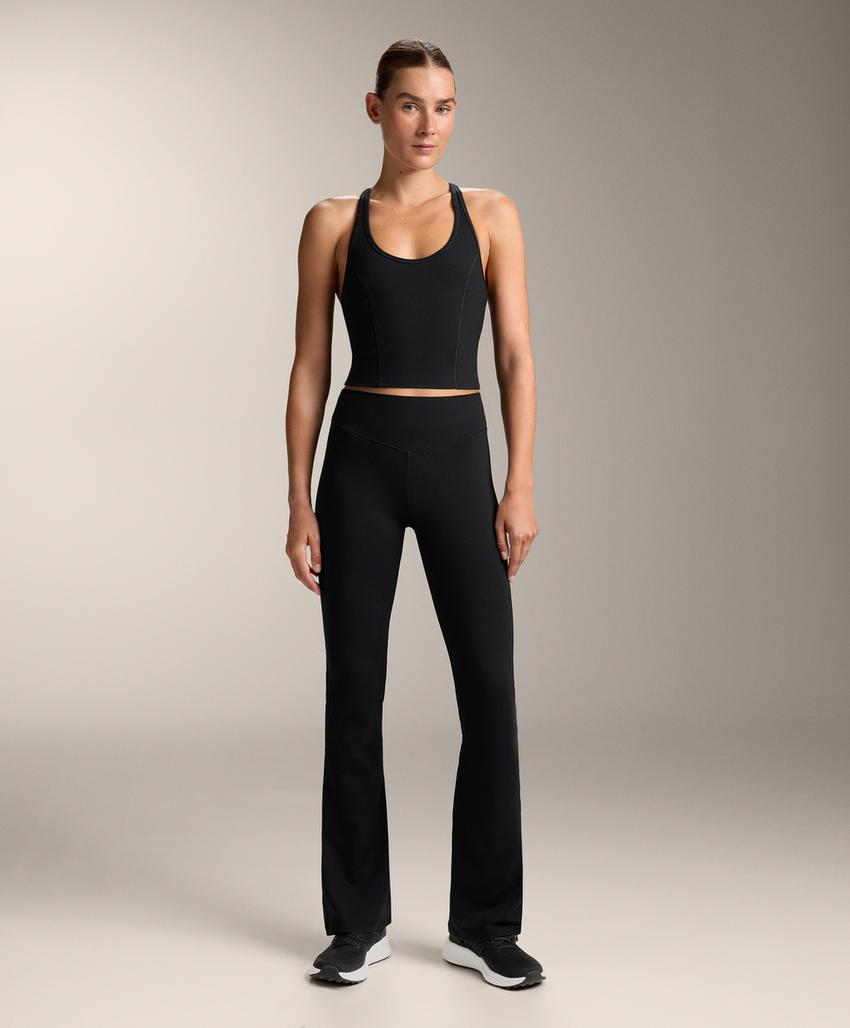 Брюки с завышенной талией и широкими брючинами evermove