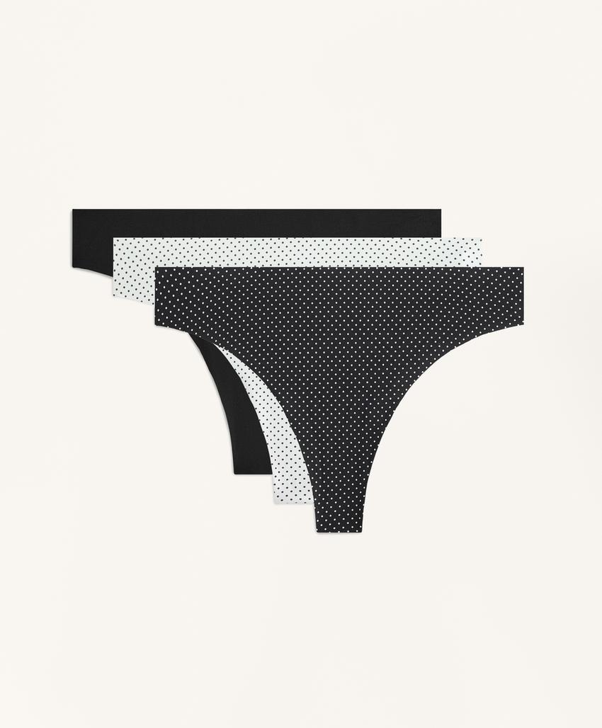 Три невидимых трусиков из полиамидного микса