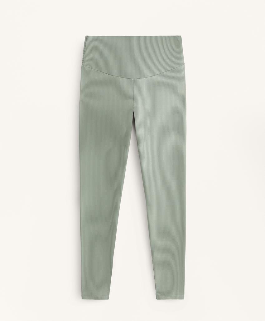 Леггинсы с высокой талией и укороченной длиной comfortlux rib