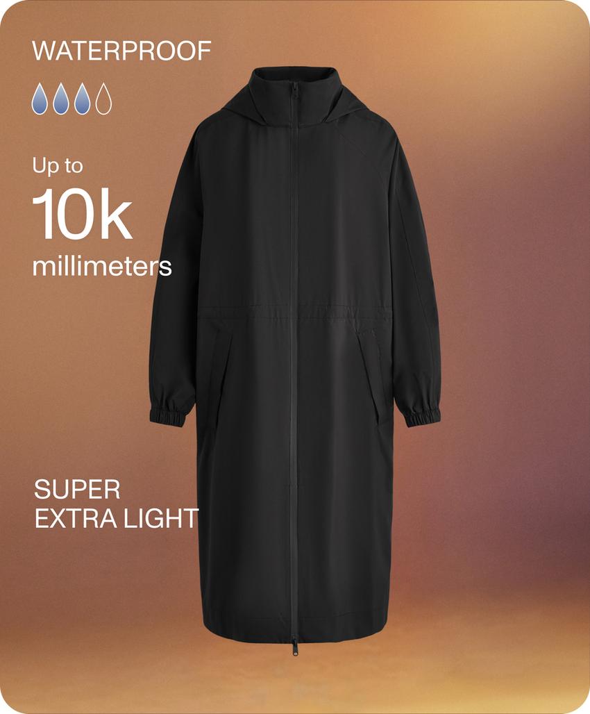 Ультралегкий компактный плащ с водонепроницаемостью 10 000 мм
