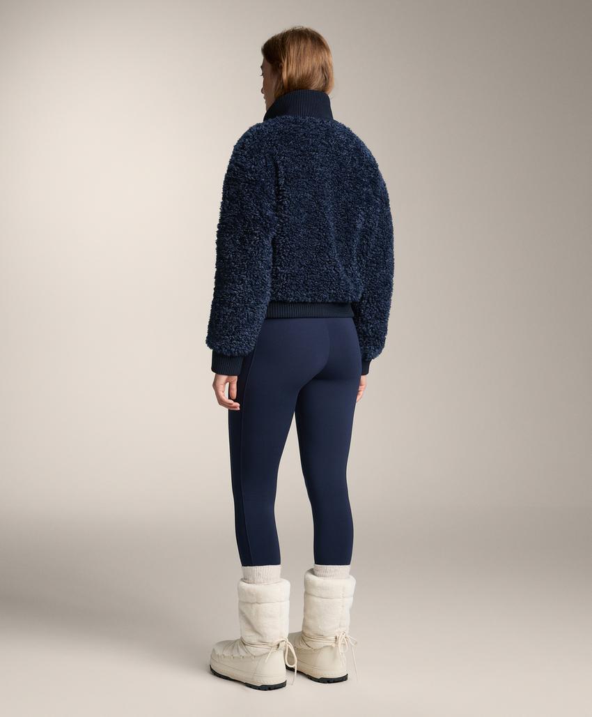 Куртка из текстурированного искусственного меха