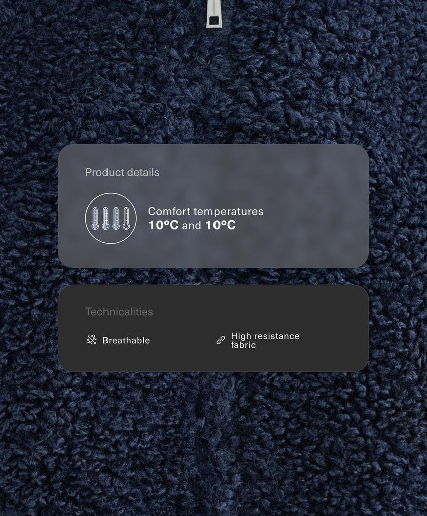 Куртка из текстурированного искусственного меха