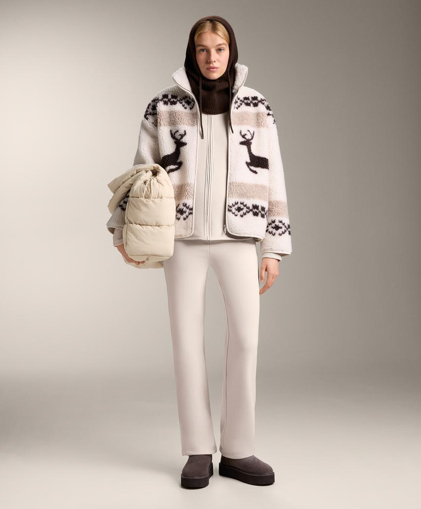 Бесшовные очень теплые брюки буткат Warm с высокой посадкой