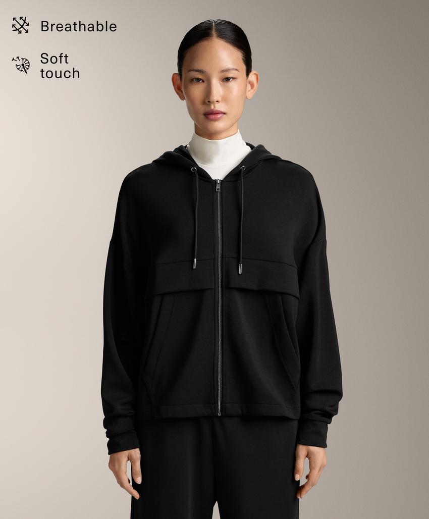 Толстовка с молнией из мягкого модала