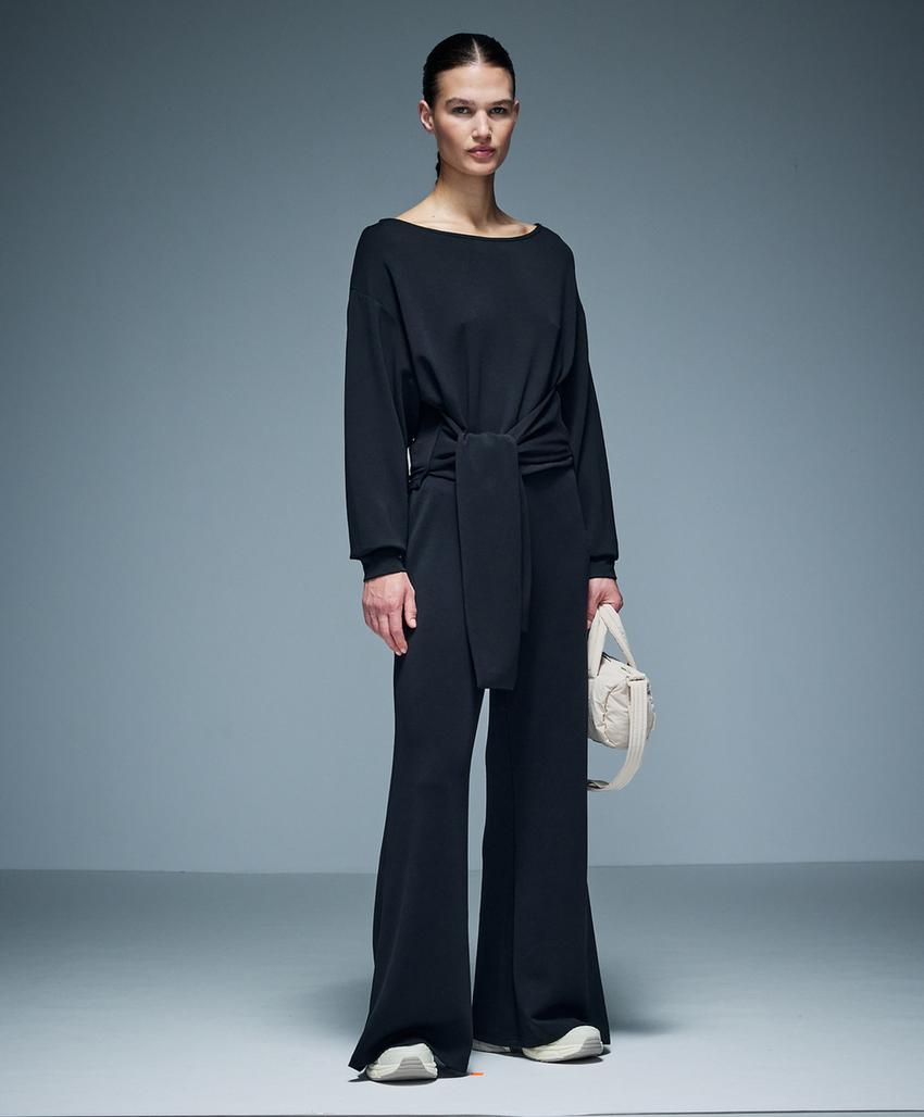 Толстовка с завязками из мягкого модала