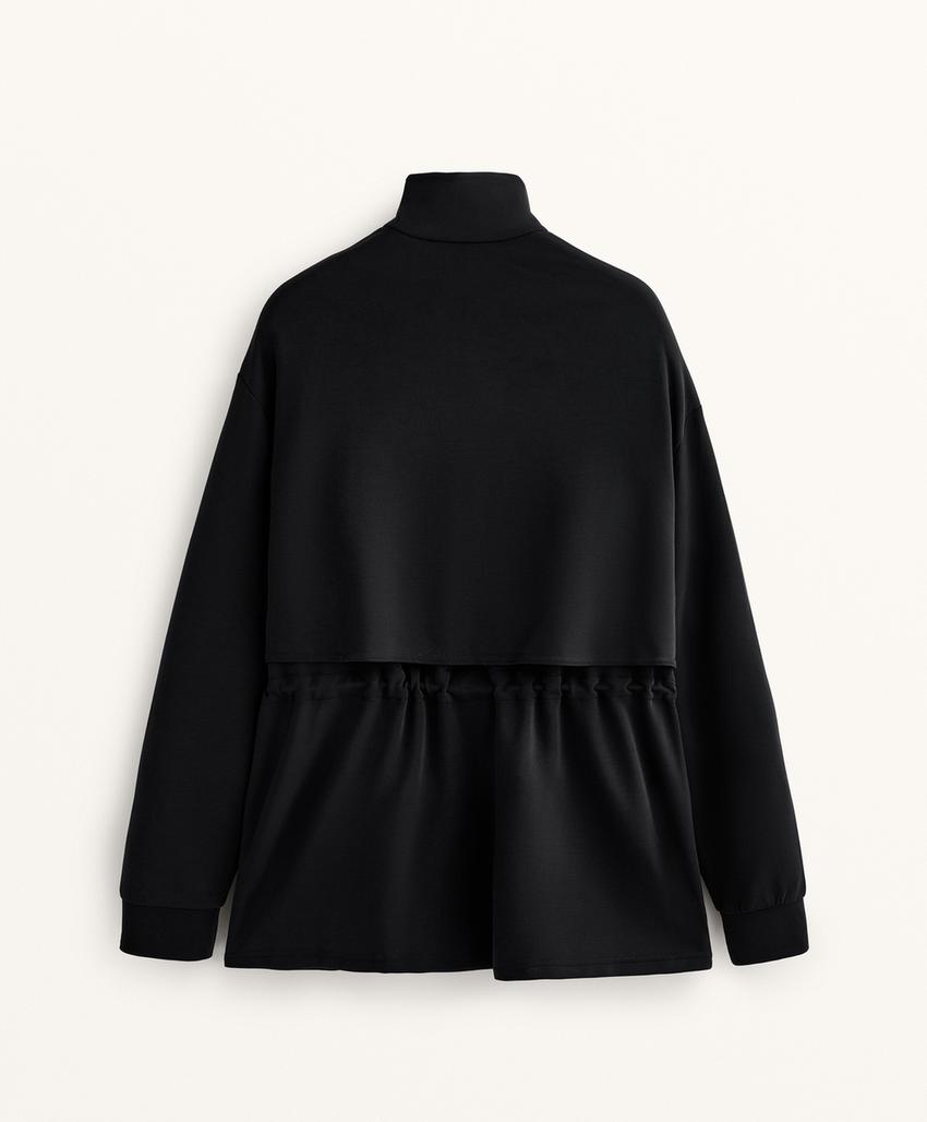 Длинная куртка с карманами из мягкой ткани с модалом