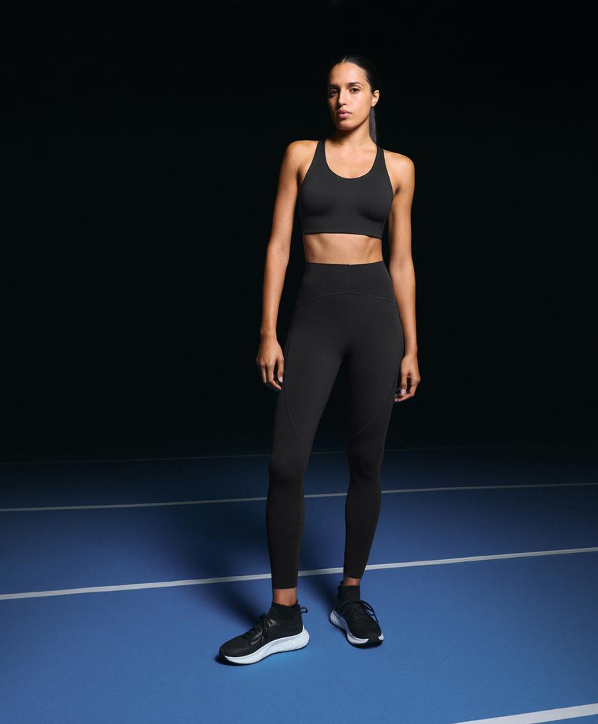 Базовые сжимающие леггинсы длиной до щиколотки