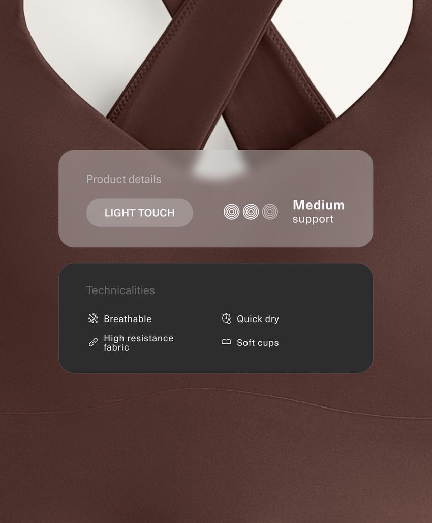 Бра light touch средней поддержки с перекрещивающейся спинкой