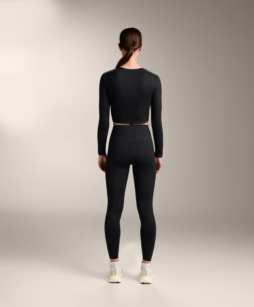 Футболка с длинным рукавом из лиоцелловой смеси с завязкой