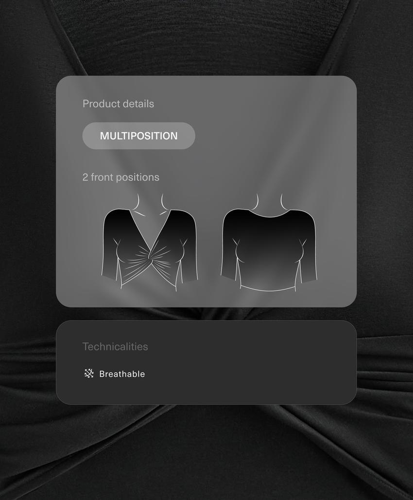 Футболка с длинным рукавом из лиоцелловой смеси с завязкой