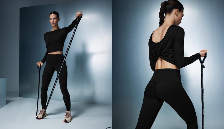 Футболка с длинным рукавом из лиоцелловой смеси с завязкой