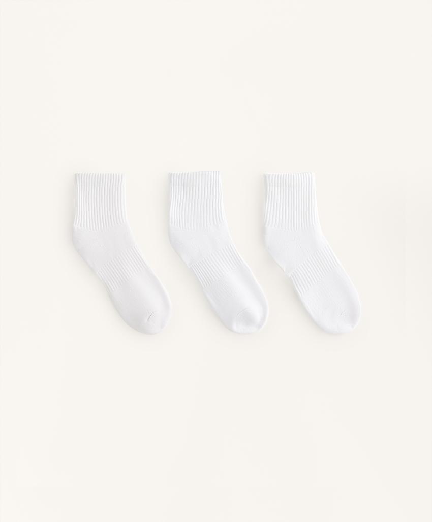 3 пары спортивных носков из хлопкового смесового материала, длиной до щиколотки