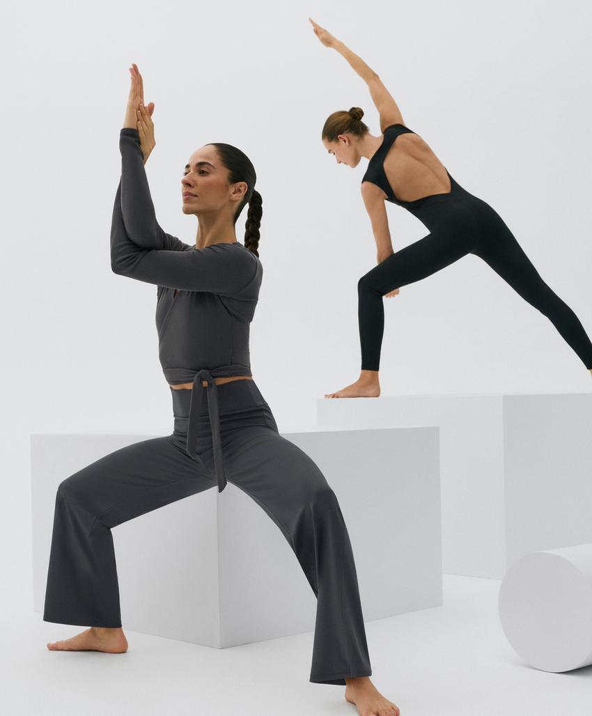 Футболка с обманчивым завязывающимся эффектом из смесового хлопка asphalt