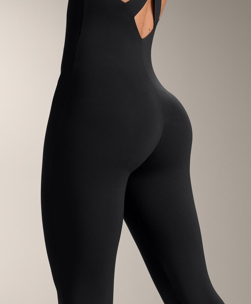 Компрессионный длинный комбинезон с двойным ремешком l33540254