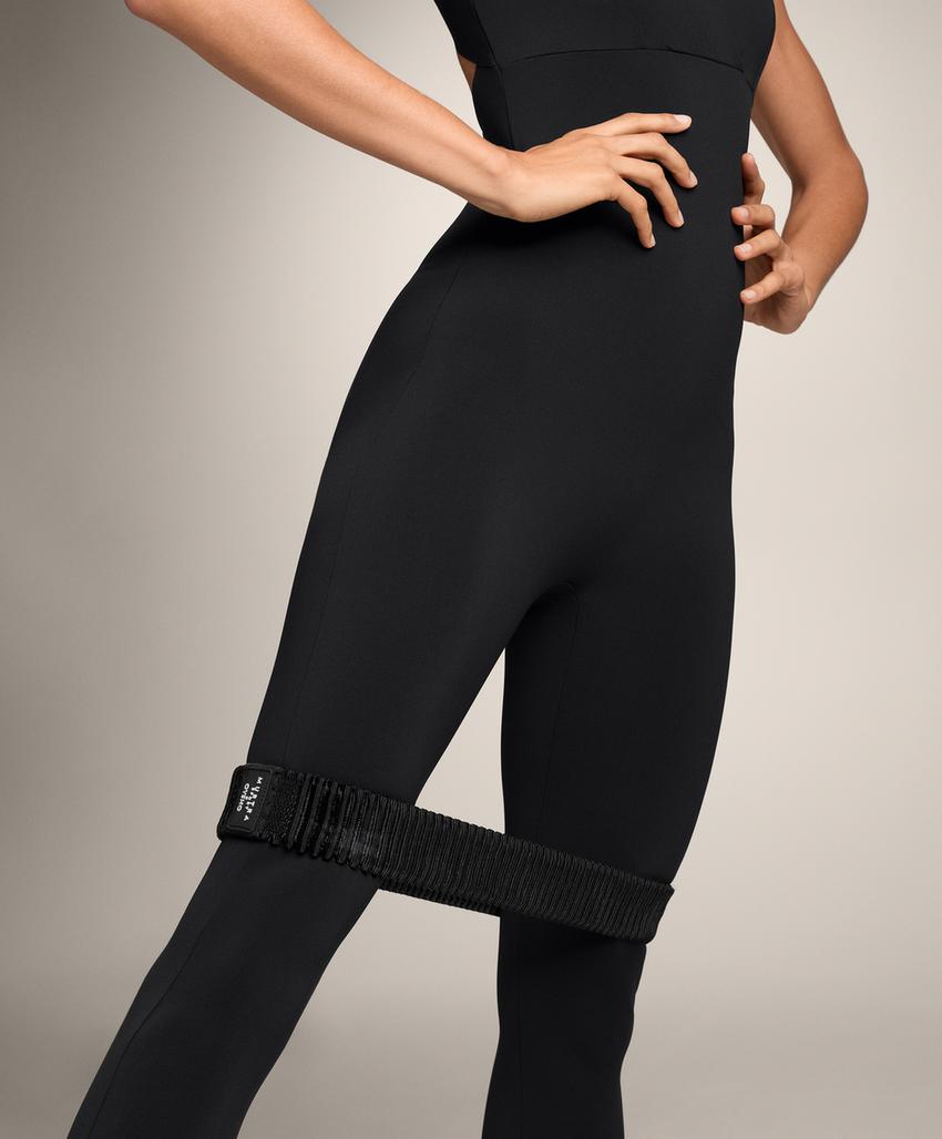 Компрессионный длинный комбинезон с двойным ремешком l33540254