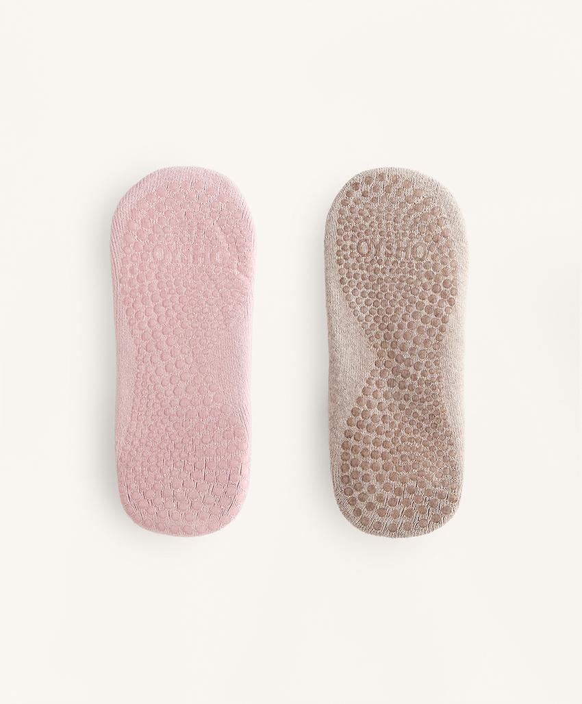 2 пары носков для йоги и пилатеса из хлопкового смесового материала с перекрещивающимися ремешками