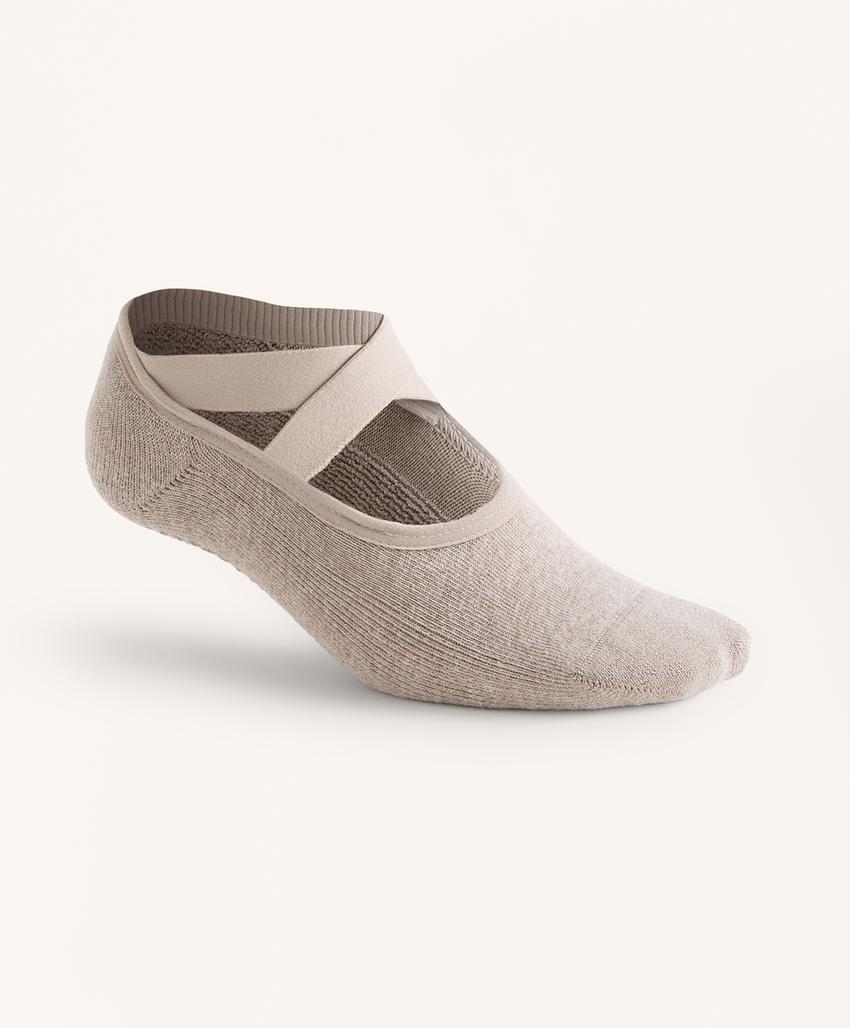 2 пары носков для йоги и пилатеса из хлопкового смесового материала с перекрещивающимися ремешками