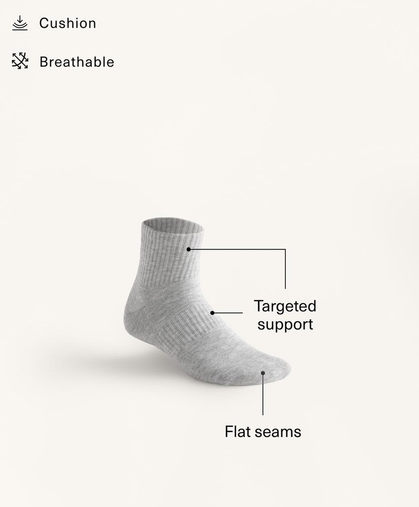 3 пары носков для занятий спортом из смесового хлопка на щиколотку