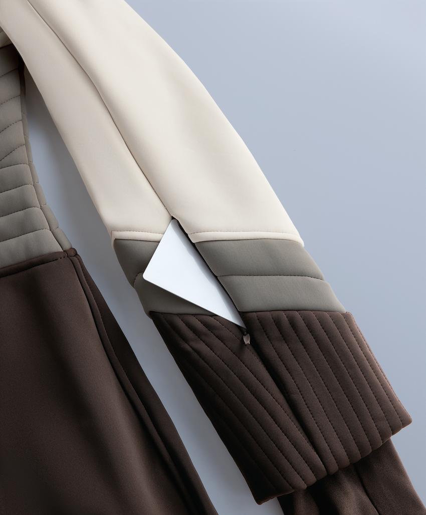 Спортивный комбинезон для горных лыж с защитой от влаги и контрастными блоками